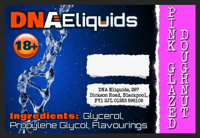Pink Glazed Doughnut e-liquid bottle