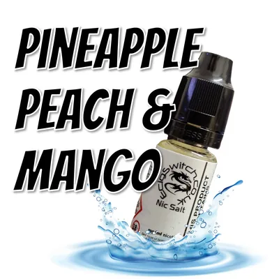 Pineapple, Peach & Mango e-liquid, Ecig Switch Blackpool