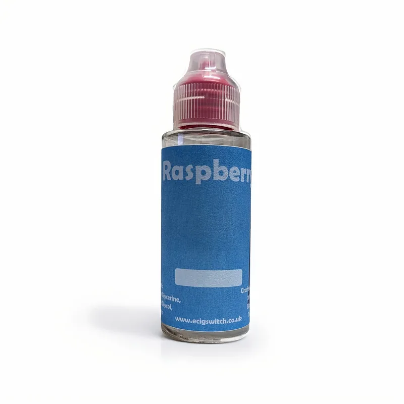 Raspberry e-liquid bottle