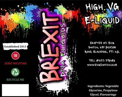 Brexit e-liquid, Ecig Switch Blackpool