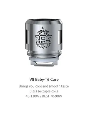Smok TFV8 Baby Beast � T6  0.2ohm sextuple coil, Ecig Switch Blackpool