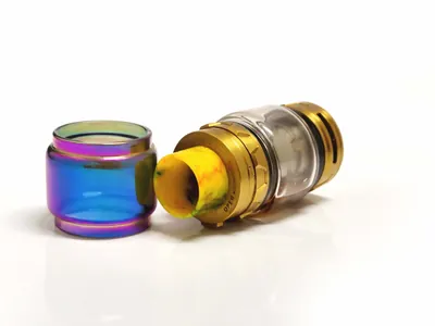 Smok TFV12 Replacement Rainbow Bubble Glass, Ecig Switch Blackpool