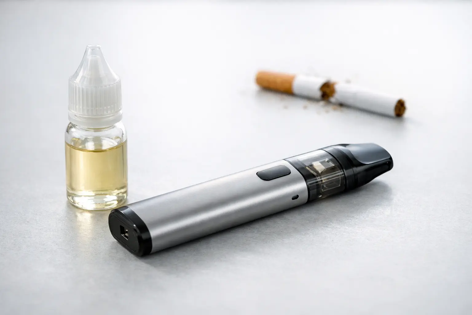 Smoker switching from cigarettes to a refillable vape
