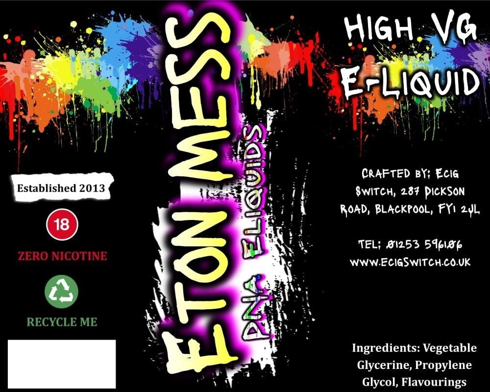 Eton Mess Eliquid – Shortfill