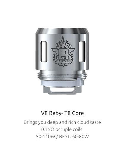 Smok TFV8 Baby Beast – T8  0.15ohm octuple coil