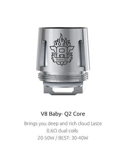 Smok TFV8 Baby Beast – Q2 core 0.6ohm dual coil