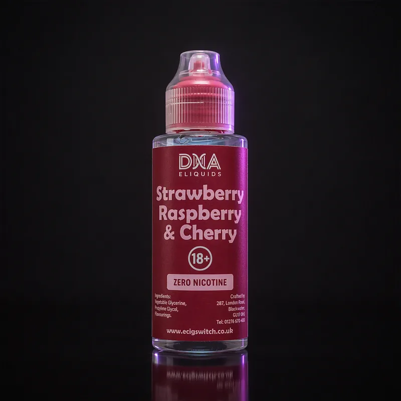 Strawberry Raspberry Cherry Nic Salt Shortfill